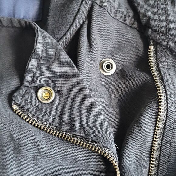 American Eagle Lyocell Assymetrical Jacket Women's Black Medium - Picture 4 of 7